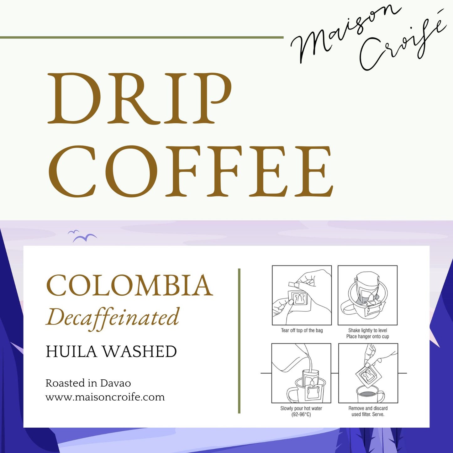 Colombia Decaf Drip Bags 10s