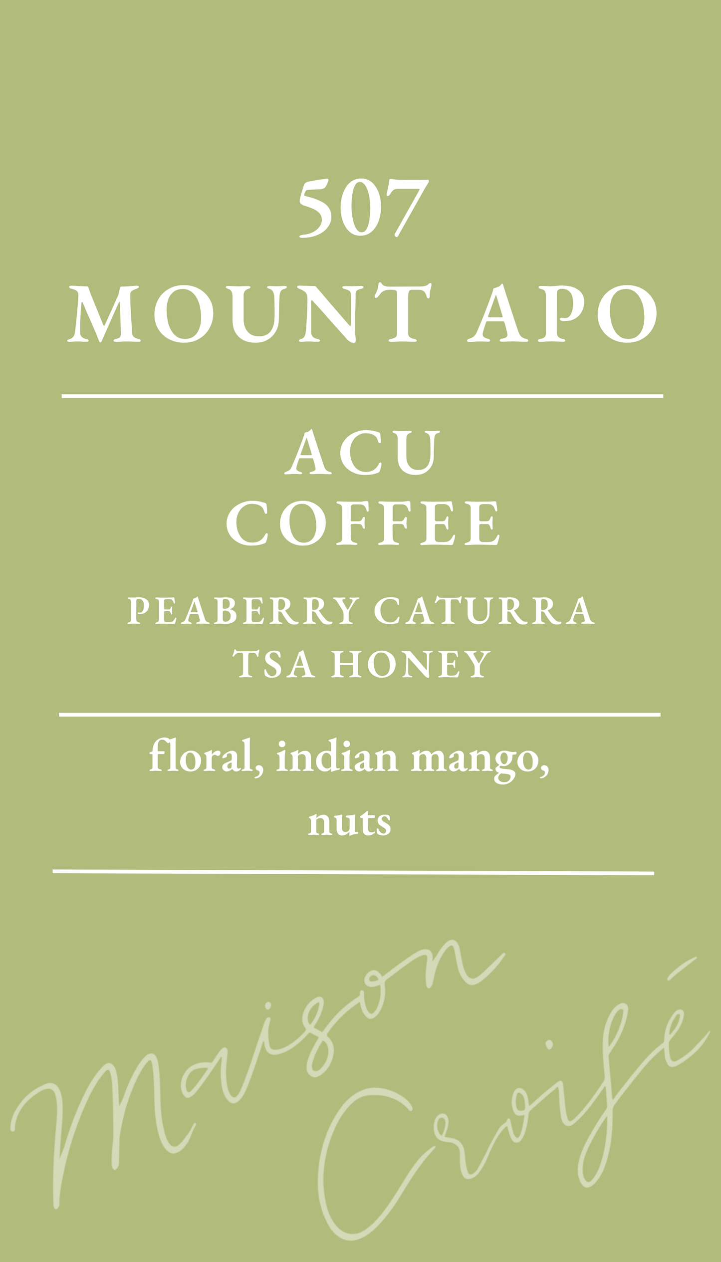 507 Mount Apo Acu Coffee