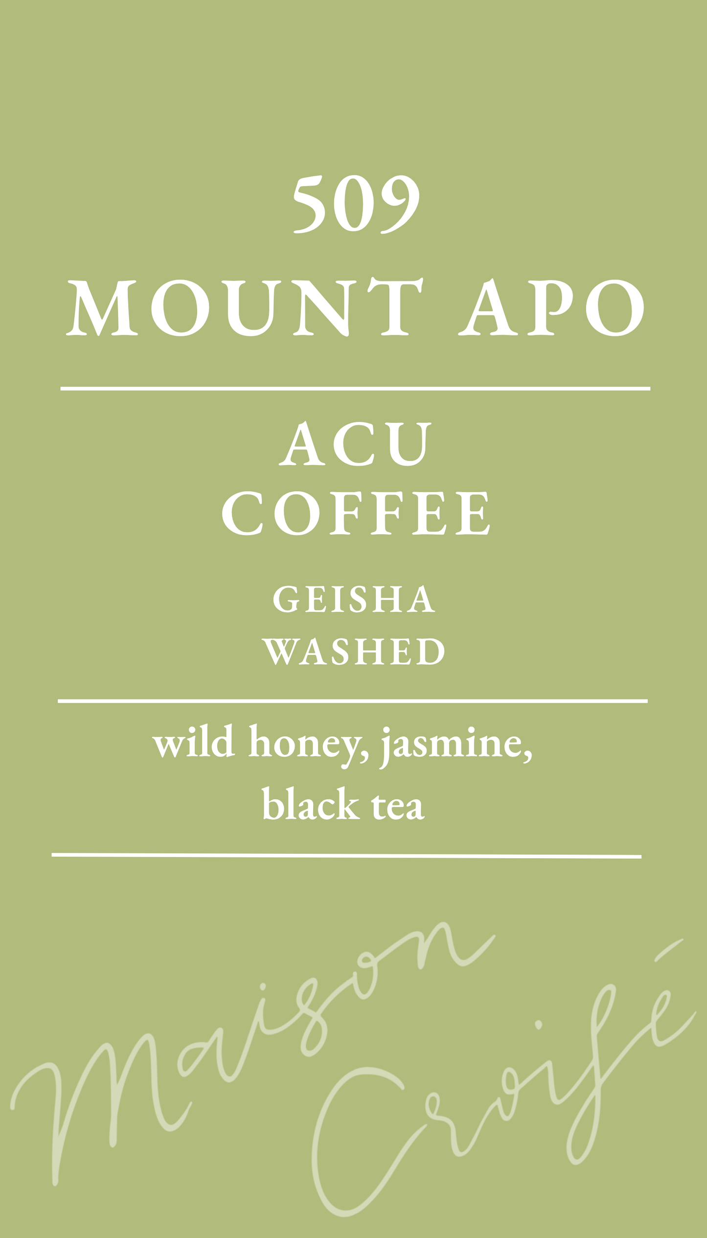 509 Mount Apo Acu Coffee