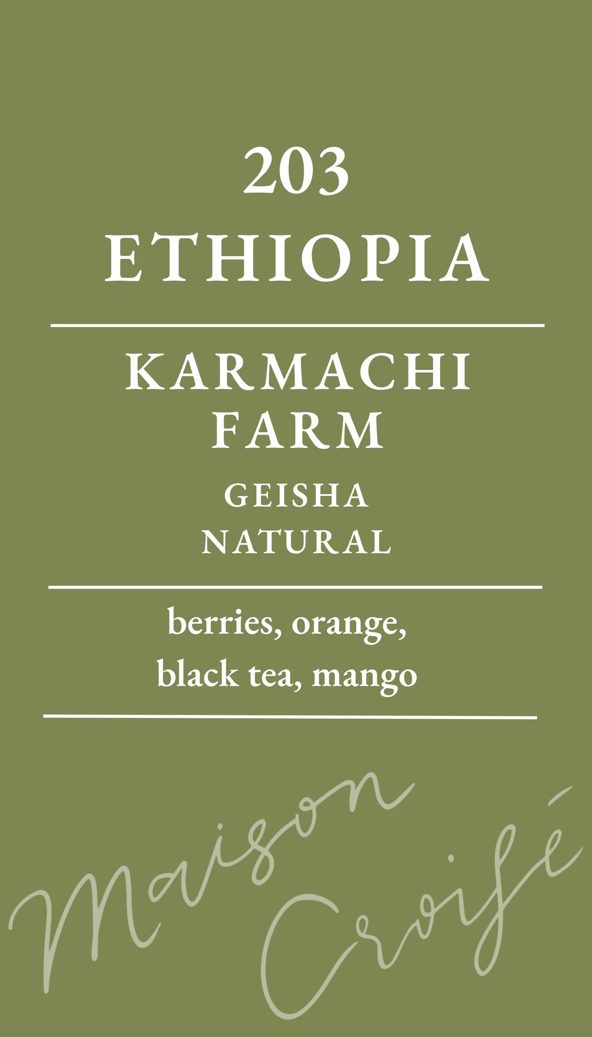 203 Ethiopia Karmachi Farm