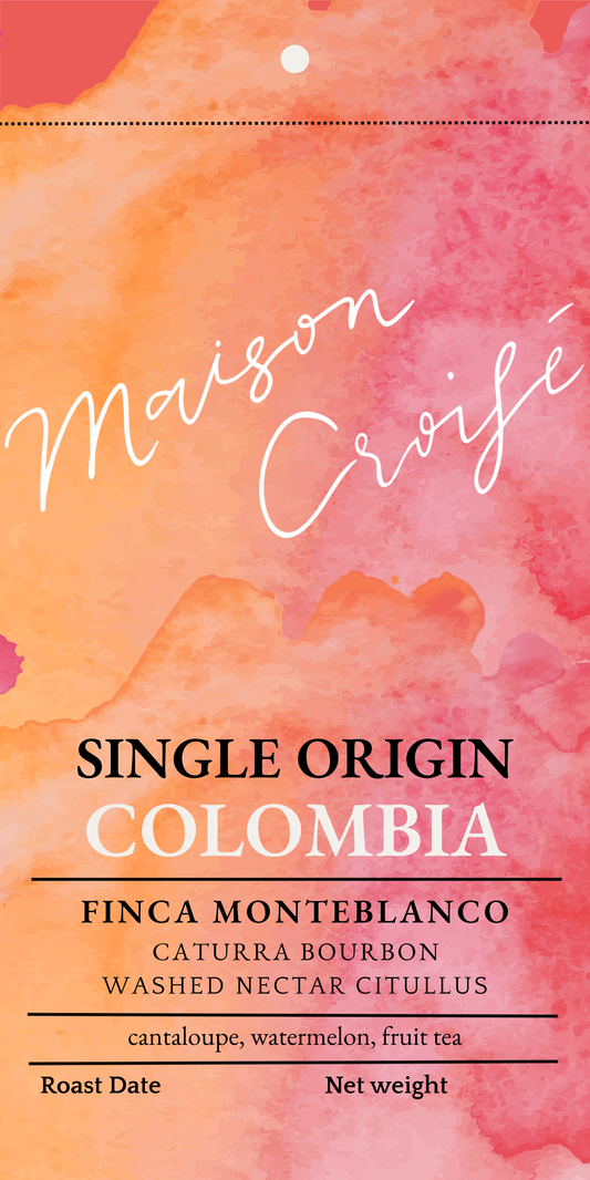 Colombia Finca Monteblanco Caturra Bourbon Washed Nectar Citullus