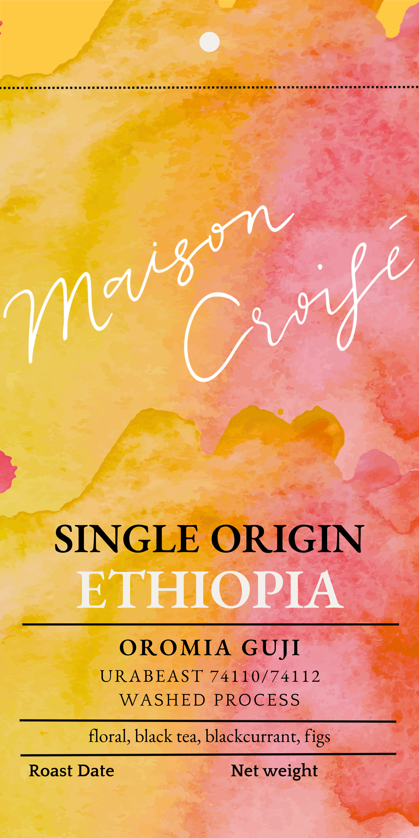 Ethiopia Oromia, Guji, Urabeast 74110/74112, Washed Process