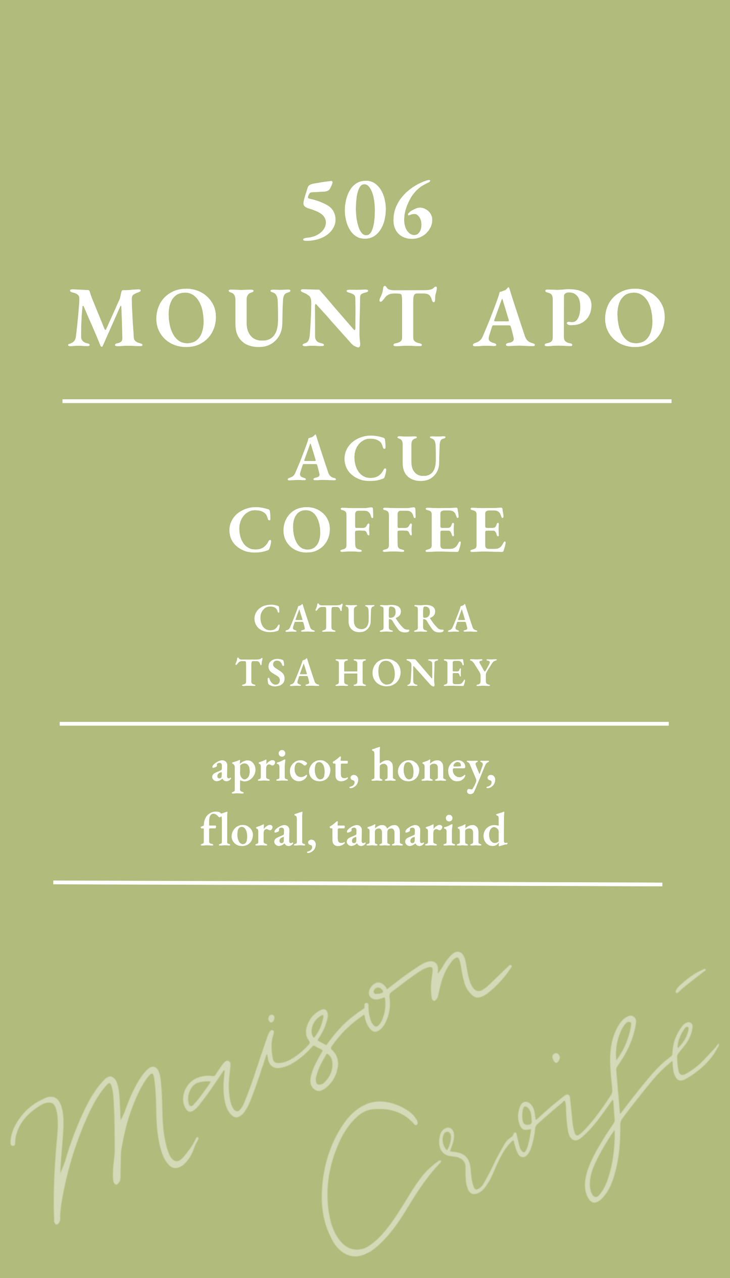 506 Mount Apo Acu Coffee